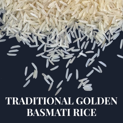 Traditional golden basmati rice