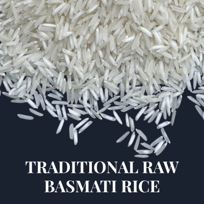 Traditional raw basmati rice